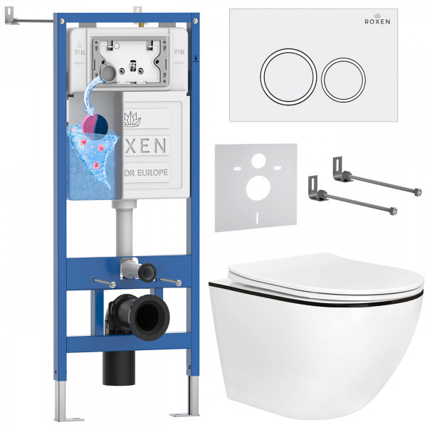 Комплект 6 в 1 Roxen StounFix Dual Fresh 964631 (состоит из: 710200, Santi 410260W, 530110-01B)