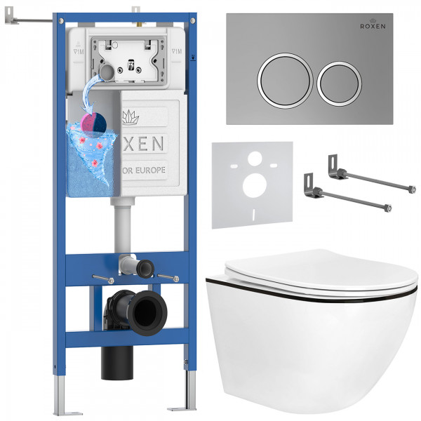 Комплект 6 в 1 Roxen StounFix Dual Fresh 964670 (состоит из: 710200, Santi 410260M, 530110-01B)