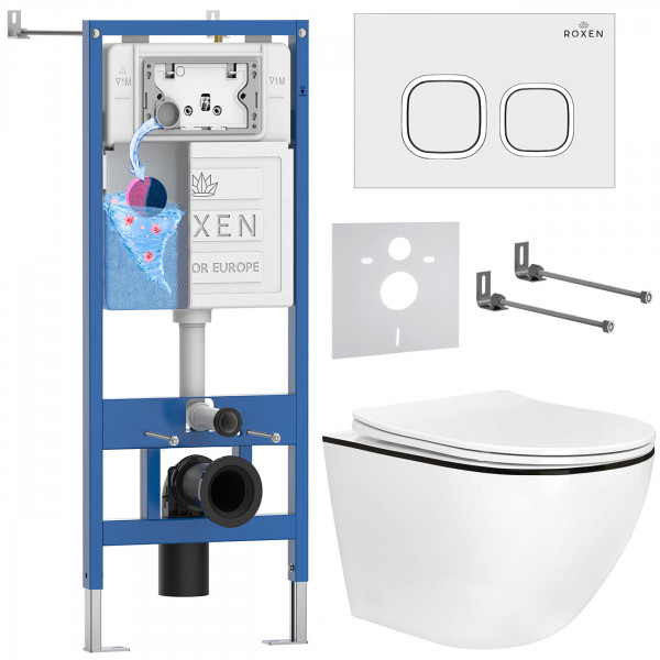 Комплект 6 в 1 Roxen StounFix Dual Fresh 964671 (состоит из: 710200, Santi 410280W, 530110-01B)