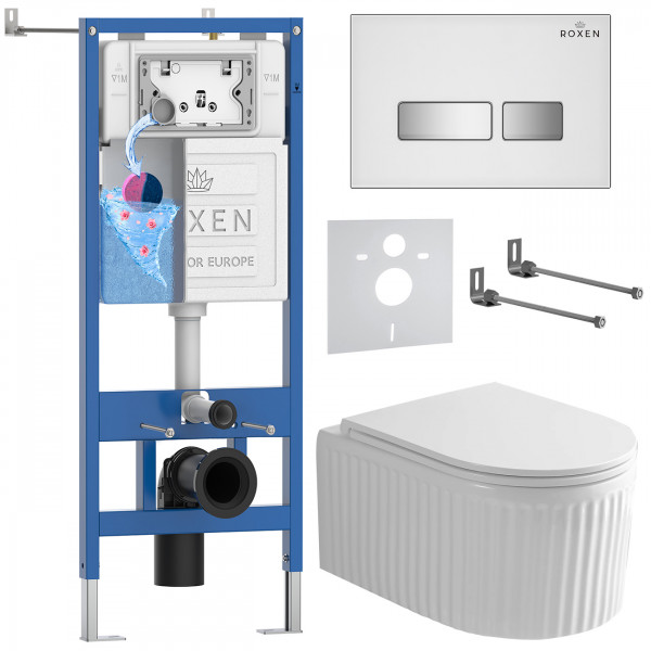 Комплект 6 в 1 Roxen StounFix Dual Fresh 968291 (состоит из: 710200, Glass 430280W, 530200-01)