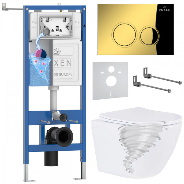 Комплект 6 в 1 Roxen StounFix Dual Fresh 968356 (состоит из: 710200, Santi 410260G, 530205-01)