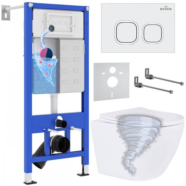 Комплект 6 в 1 Roxen StounFix Dual Fresh 868432 (состоит из: 710200, Santi 410280W, 530205-01-L)