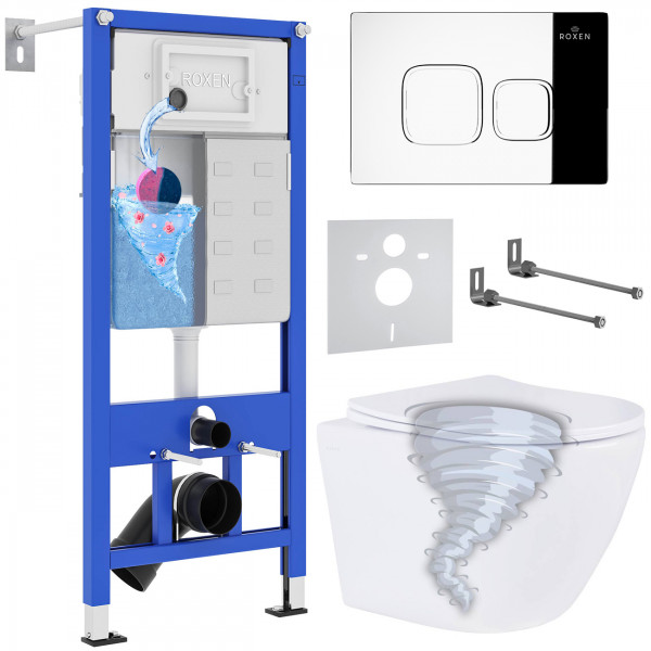 Комплект 6 в 1 Roxen StounFix Dual Fresh 968385 (состоит из: 710200, Santi 410280CH, 530205-01)