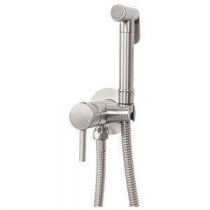 Гигиенический душ со смесителем встраиваемый Hansberge H3099NK никель