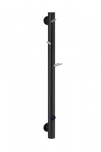 Полотенцесушитель электрический Boheme OAK BLACK CHROME 201x139x1500 мм (724-BCR)