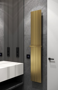Полотенцесушитель электрический Boheme MATT GOLD 250x87x1500 мм (725-MG)