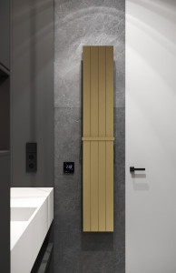 Полотенцесушитель электрический Boheme MATT GOLD 250x87x1500 мм (725-MG)