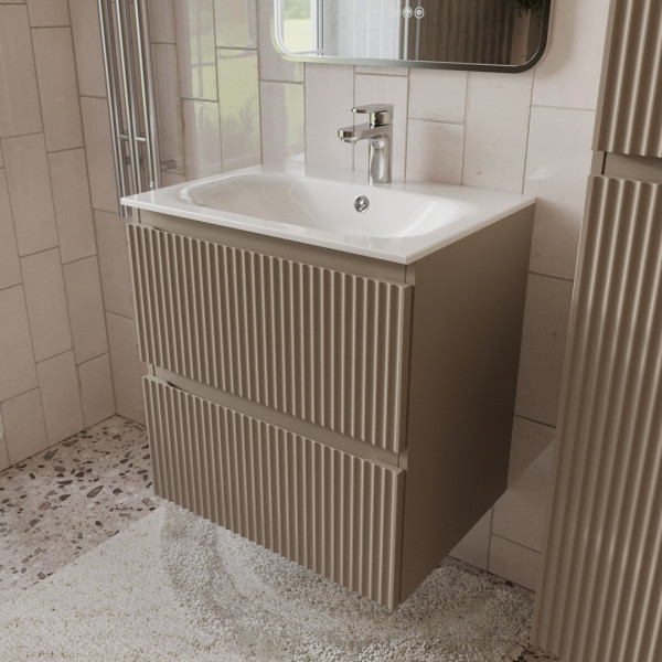 Тумба с раковиной подвесная 80см Terminus Sicilia SIC10602200501O капучино