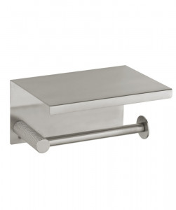 Держатель для туалетной бумаги с крышкой Boheme Uno Nickel Brush 10971-NB