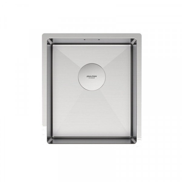 Кухонная мойка Paulmark NEXT 38 UNI PM213844-BS брашированная нержавеющая сталь 38х44см