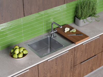 Кухонная мойка Omoikiri Mizu 78-LB-IN нержавеющая сталь 78х48