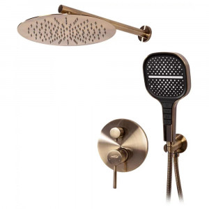 Душевая система встраиваемая без излива Hansberge H6090BR бронза