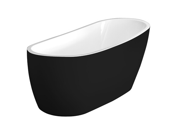 Ванна акриловая COMFORT 175x74 (черно-белая) отдельностоящая