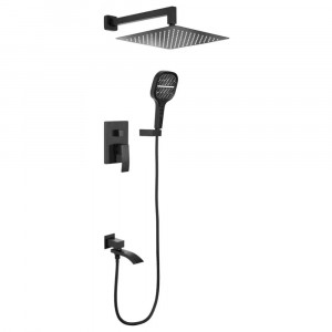 Душевая система встраиваемая Hansberge H6077BL черный