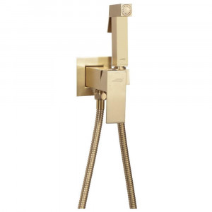 Гигиенический душ со смесителем встраиваемый Hansberge H3077MG матовое золото