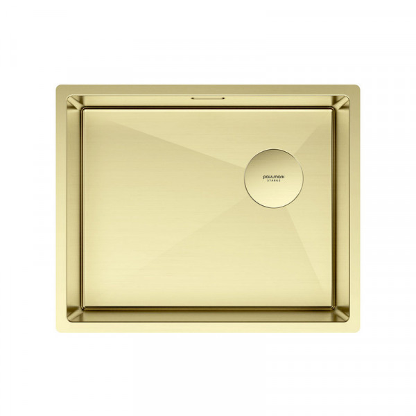 Кухонная мойка Paulmark NEXT-SKEW 54 UNI PM885444-LG светлое золото 54х44 см