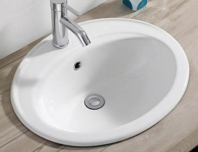 Врезной умывальник CeramaLux 9413 56х48