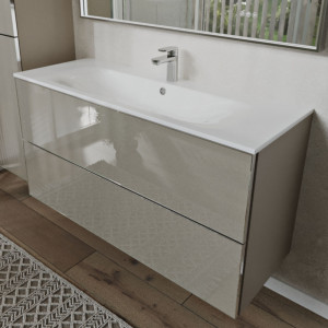 Тумба с раковиной подвесная 120см Terminus Vega VEG101202200501OSL капучино