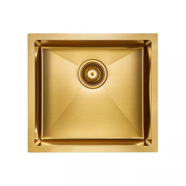 Кухонная мойка Paulmark GERBERG 48 UNI PM254844-BG брашированное золото 48х44 см