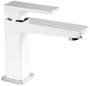 Cмеситель для умывальника БЕЛЫЙ/ХРОМ Omnires Parma BIA/CHR PM7410 CRВ