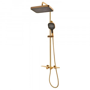 Душевая система с термостатом Hansberge H5055GO золото