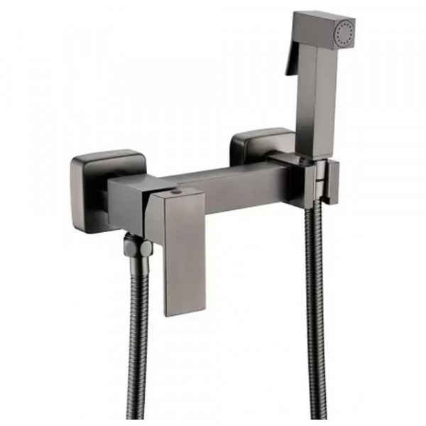 Гигиенический душ со смесителем Grocenberg GB101N-BG графит