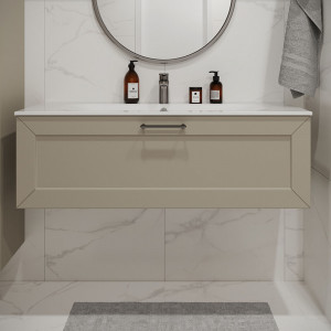 Тумба с раковиной подвесная 120см Terminus Victoria VIC101201900101O айвори