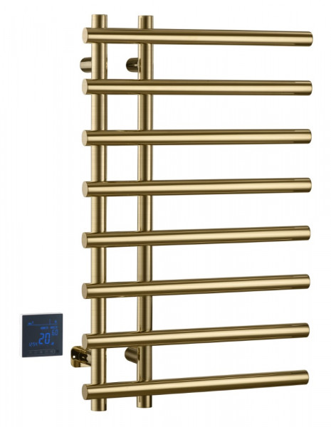 Полотенцесушитель электрический Boheme круглый сухой MATT GOLD 500x118x800 мм (722-MG)