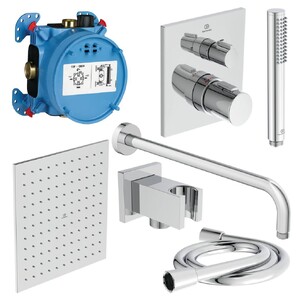 Душевая система скрытого монтажа Ideal Standard CERATHERM C100 7 в 1 A7572AA с термостатом хром