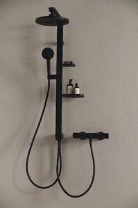 Лейка для душа 100мм Alu Ideal Standard BD580XG черная матовая