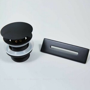 Донный клапан Vincea VDR-4B черный матовый
