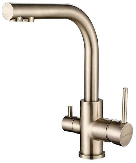 Смеситель для кухни Paulmark ESSEN бронза Es213011-BR
