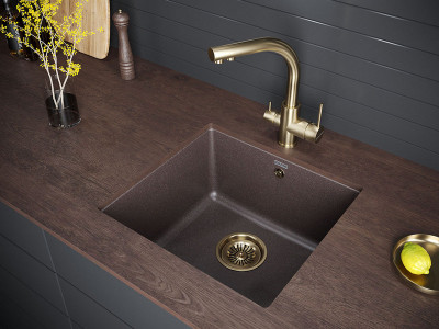 Смеситель для кухни Paulmark ESSEN бронза Es213011-BR