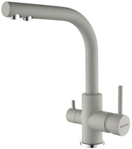 Смеситель для кухни Paulmark ESSEN серый дым Es213011-GRS