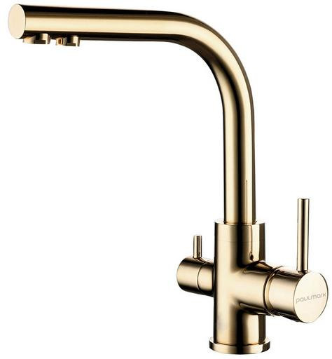 Смеситель для кухни Paulmark ESSEN золото Es213011-G