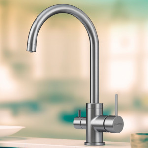 Смеситель для кухни Paulmark ESSEN никель Es213211-NI(BS)