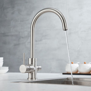 Смеситель для кухни Paulmark ESSEN никель Es213211-NI(BS)