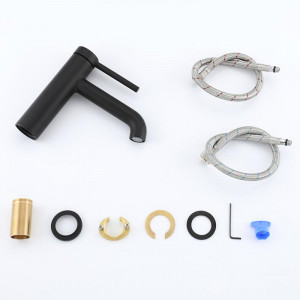 Смеситель для раковины Gappo G1006-6 Черный матовый