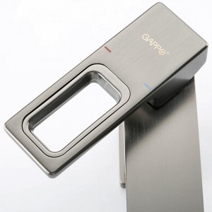 Смеситель для раковины Gappo G1017-9 Оружейная сталь