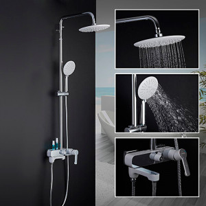 Душевая система Gappo G2402-8 Белый-хром
