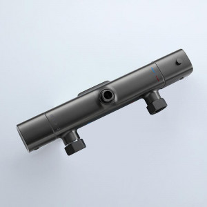 Душевая система с термостатом Gappo G2495-79 Оружейная сталь