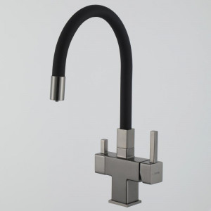 Смеситель для кухни Gappo G4395-39 Оружейная сталь