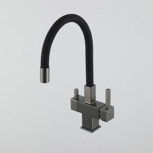 Смеситель для кухни Gappo G4395-39 Оружейная сталь