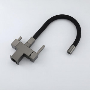 Смеситель для кухни Gappo G4395-39 Оружейная сталь