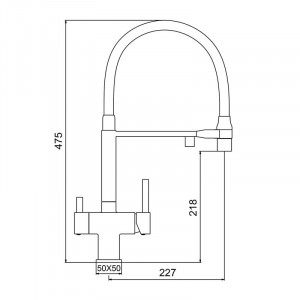 Смеситель для кухни Gappo G4395-56 Черный