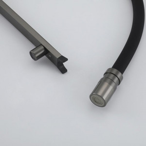 Смеситель для кухни Gappo G4395-59 Оружейная сталь