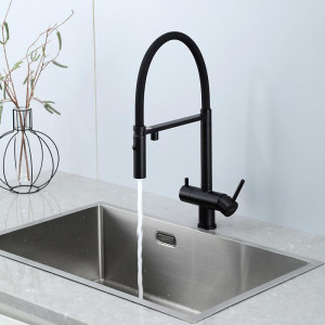 Смеситель для кухни Gappo G4397-86 Черный матовый
