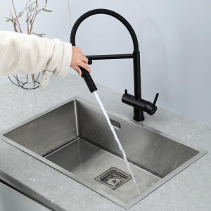 Смеситель для кухни Gappo G4397-86 Черный матовый