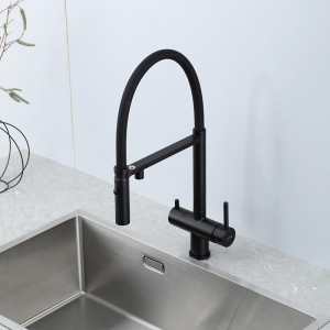 Смеситель для кухни Gappo G4397-86 Черный матовый