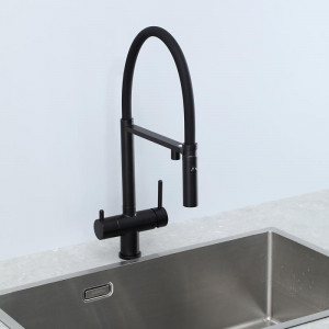 Смеситель для кухни Gappo G4397-86 Черный матовый